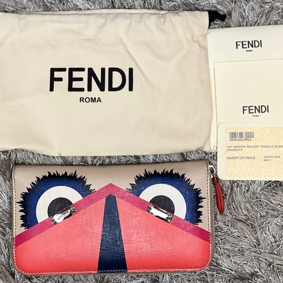 Fendi Handbags - 100% Fendi Monster Wallet